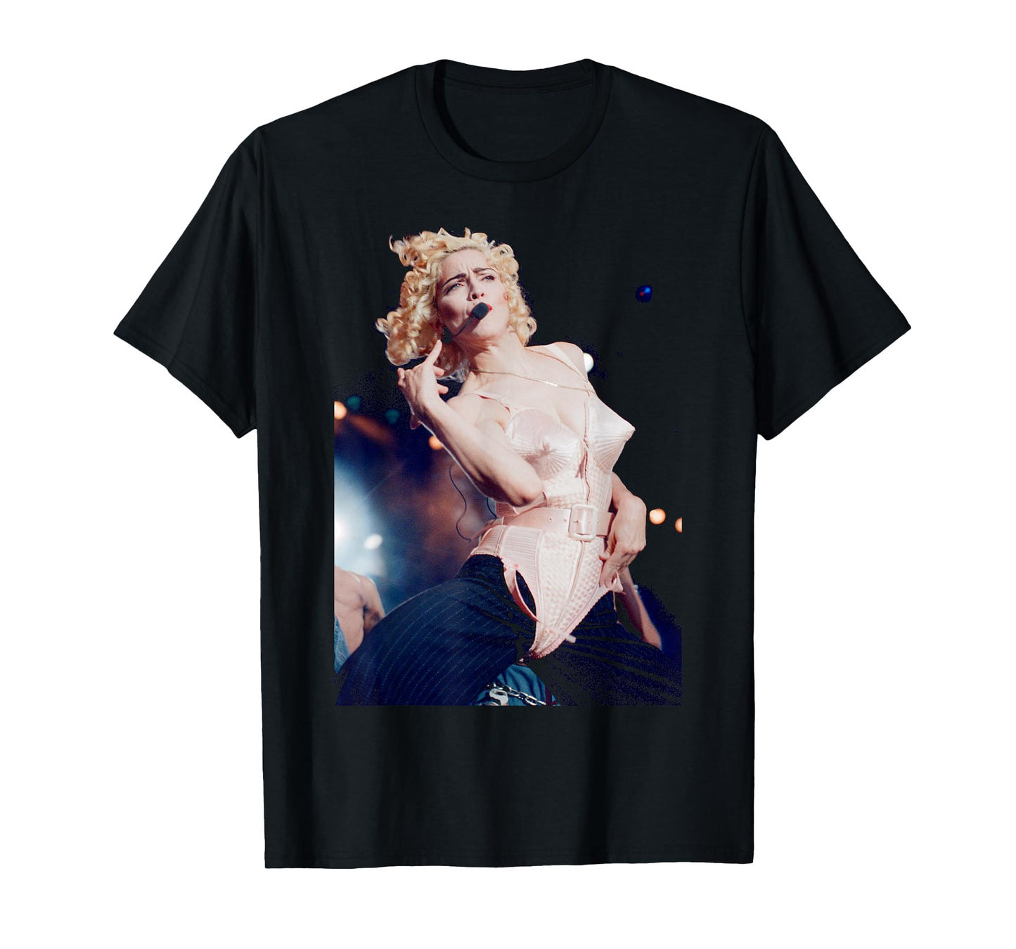 Madonna Pink Corset Live Blond Ambition World Tour 1990 T-Shirt