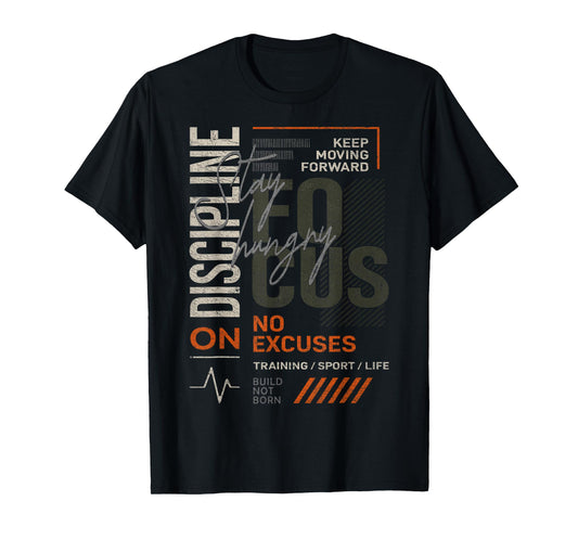 Y2K Fitness Quote Gym Training Discipline Yoga Sport Workout T-Shirt