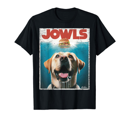Funny Yellow Lab Jowls Top, Labrador Retriever Dog Mom, Dad T-Shirt