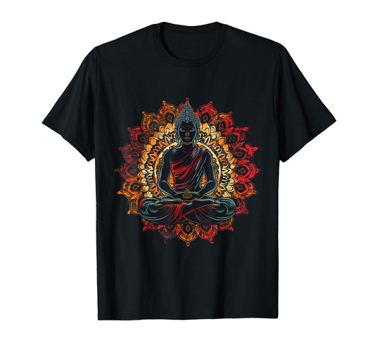 Meditation Hindu Zen Buddha Mandala Spiritual Buddhist T-Shirt