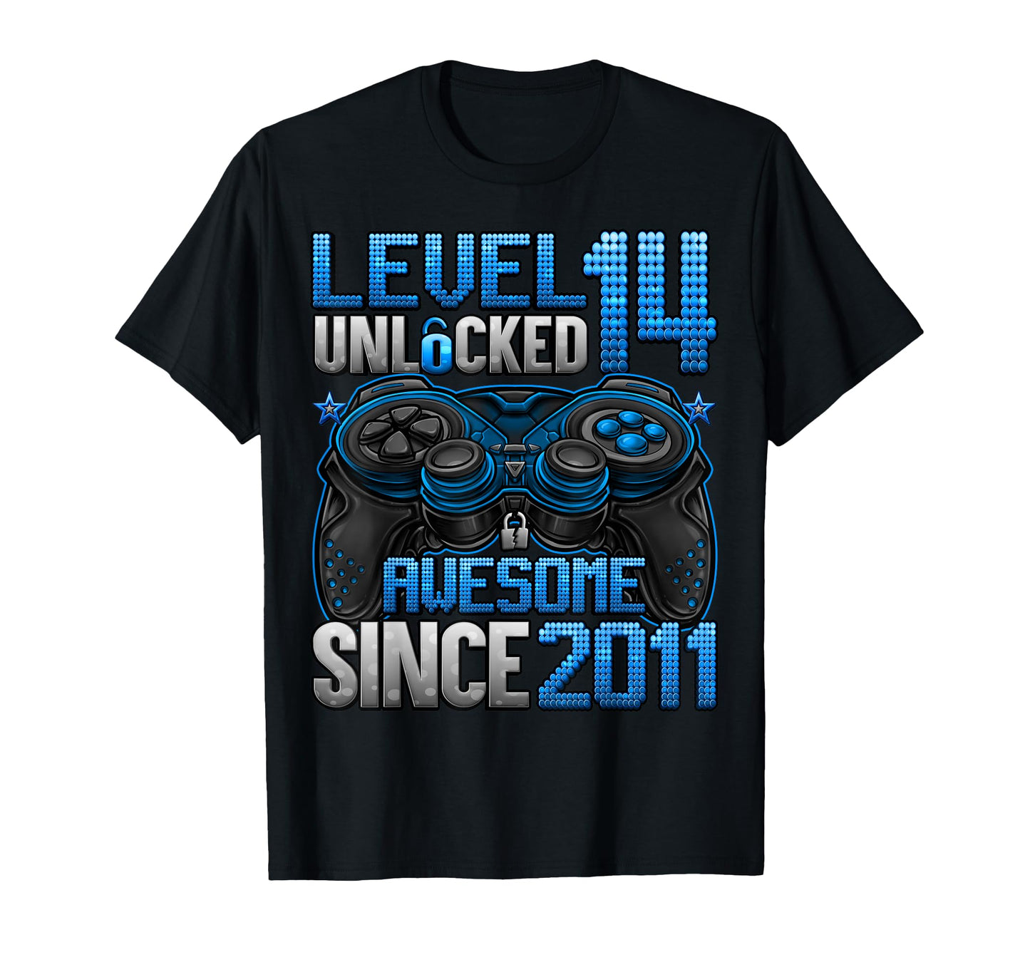 Level 14 Unlocked 14 Year Old Gifts Boys 14th Birthday Boy T-Shirt