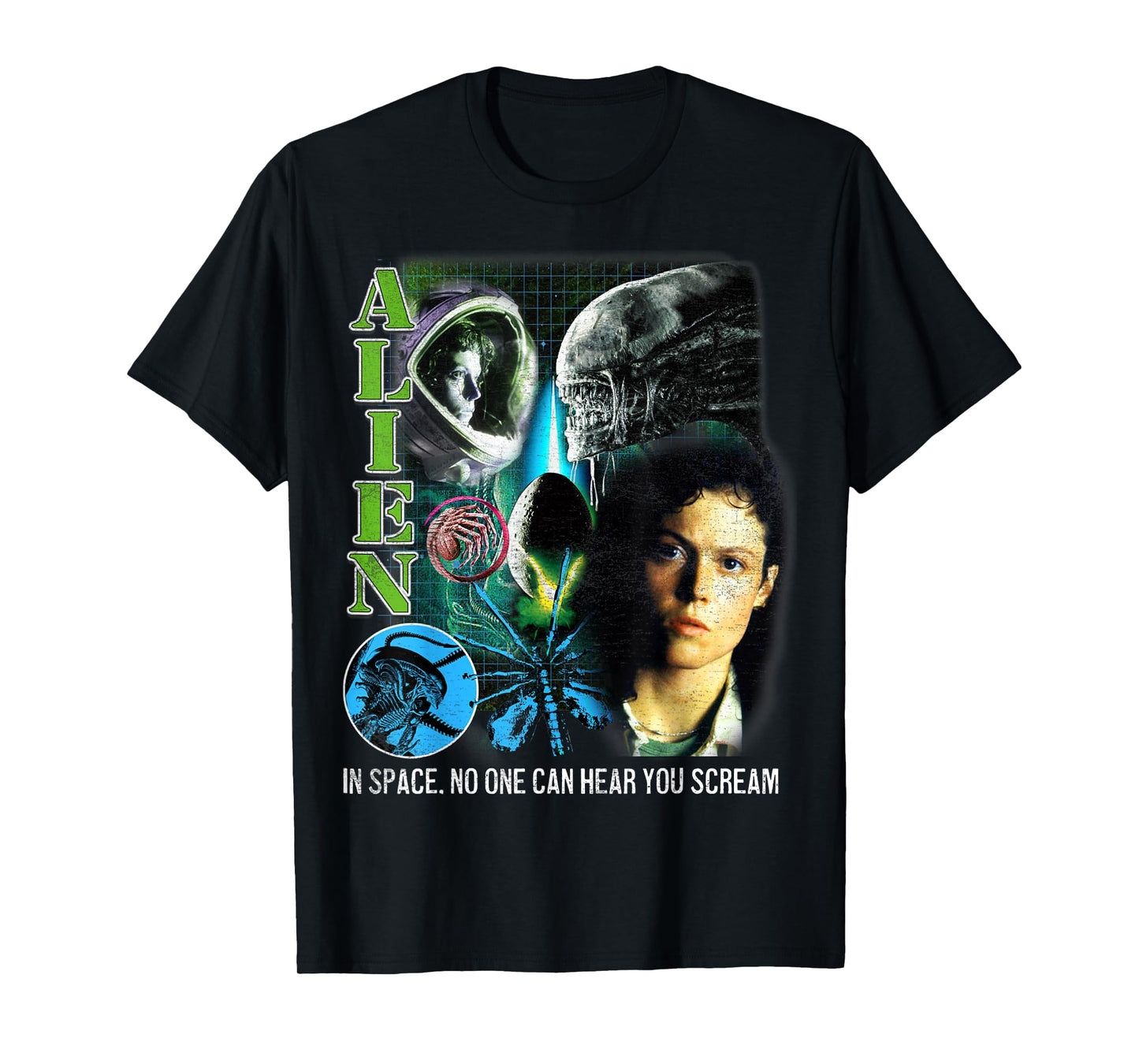 Alien Ripley 1979 Space Horror Retro Movie Poster T-Shirt