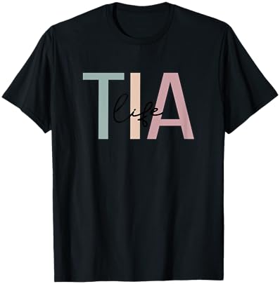 Tia Life Tia Grandma Boho Tia Grandmother T-Shirt - T-Shirt | Black