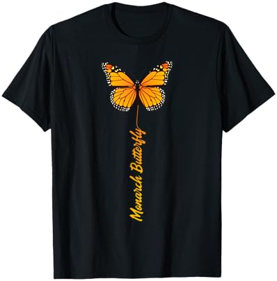 Entomology Milkweed Monarch Butterfly T-Shirt - T-Shirt | Black